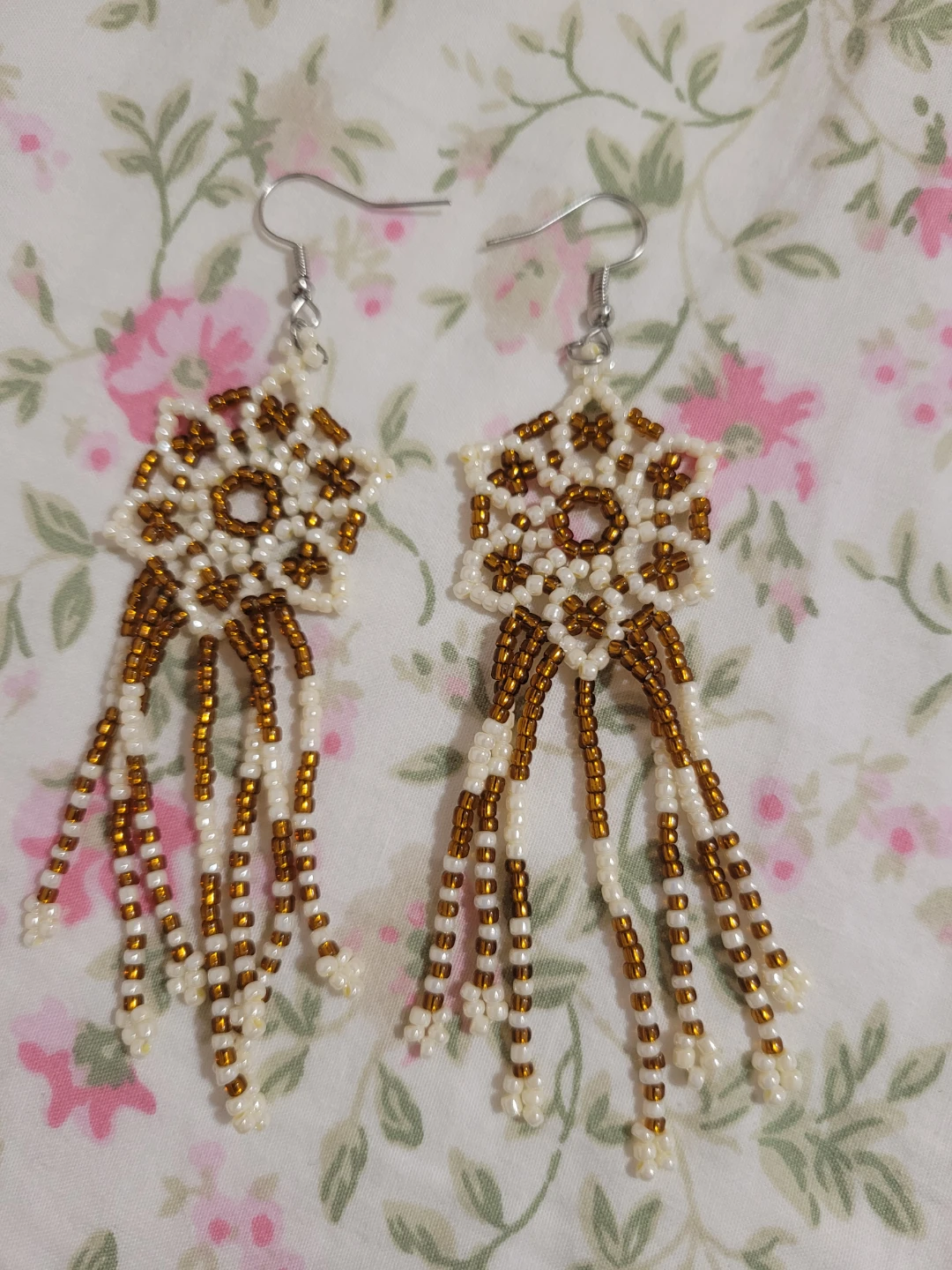 Beaded earrings - photo 2