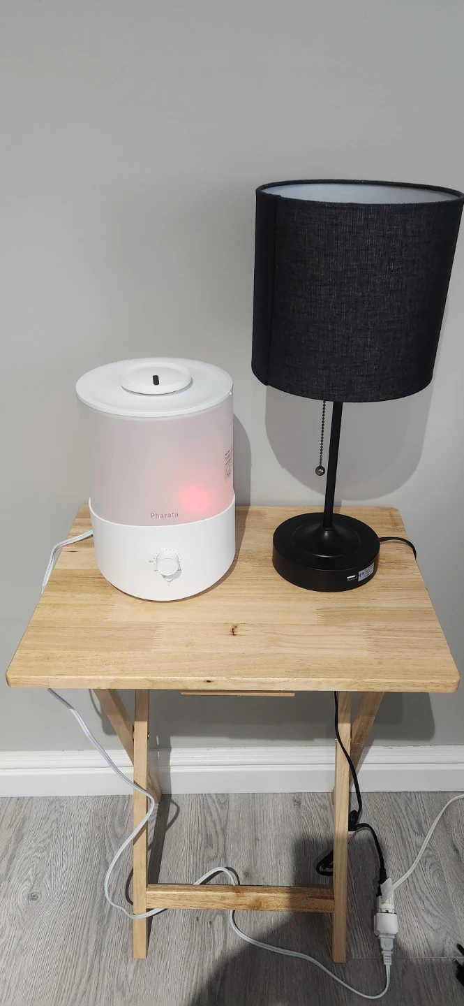 Pharata Humidifier, lamp, side table bundle - photo 2
