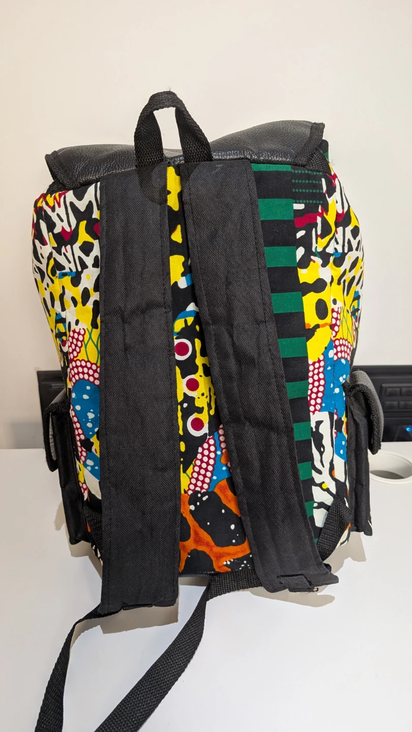 Colourful Backpack with Leather Accents - photo 3