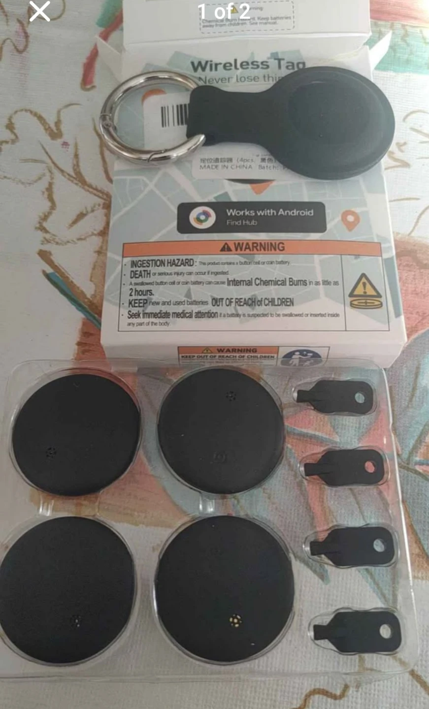 Wireless Tag Tracker (4-Pack)
