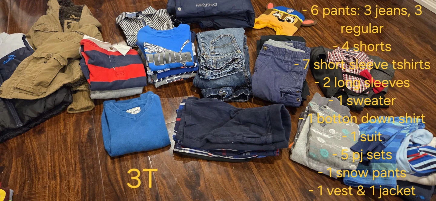 3T Boys Clothing Lot - Pants, Shorts, Shirts & More