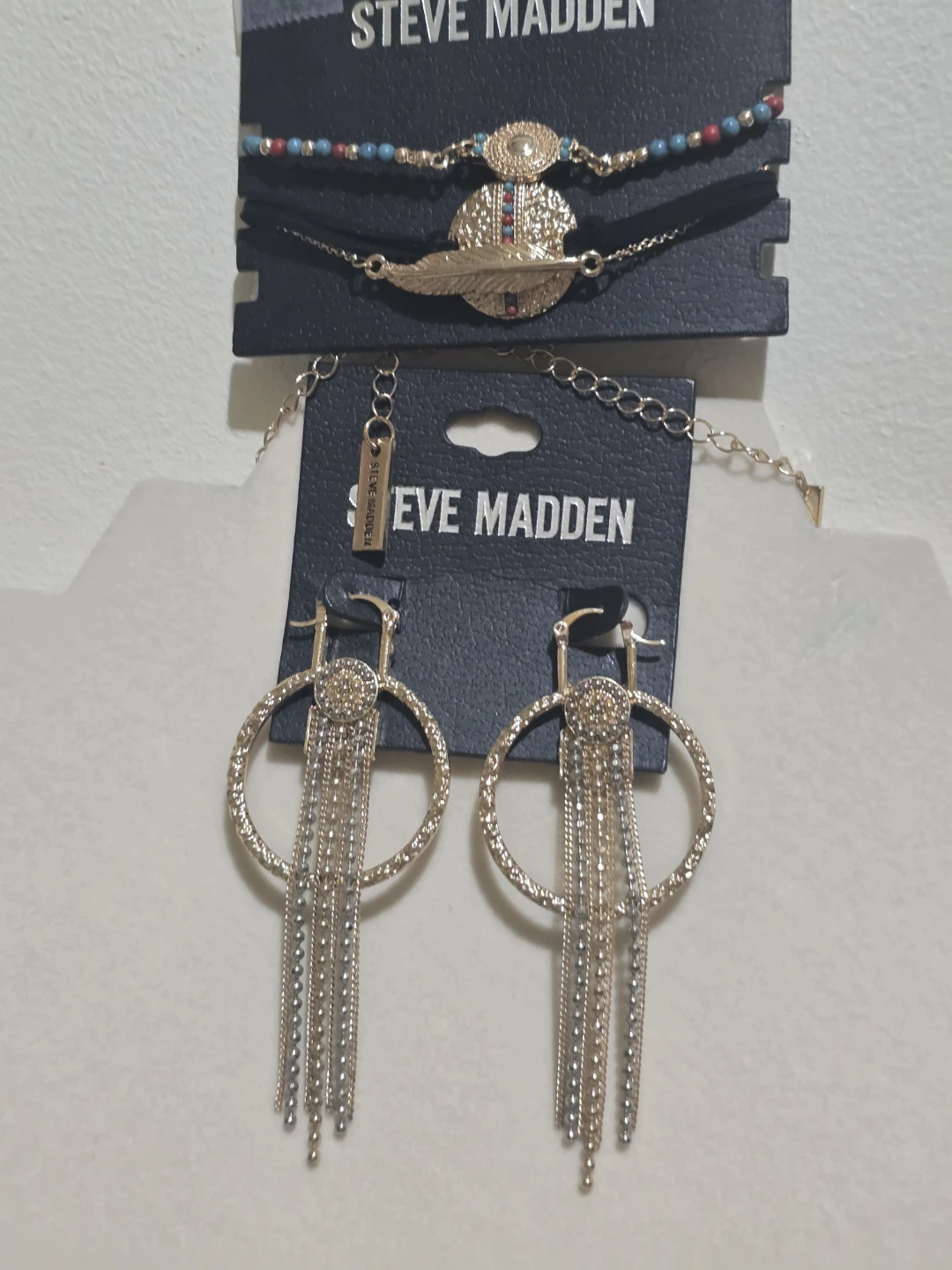 ​Steve Madden Jewelry Bundle - Boho Bracelets & Tassel Hoops