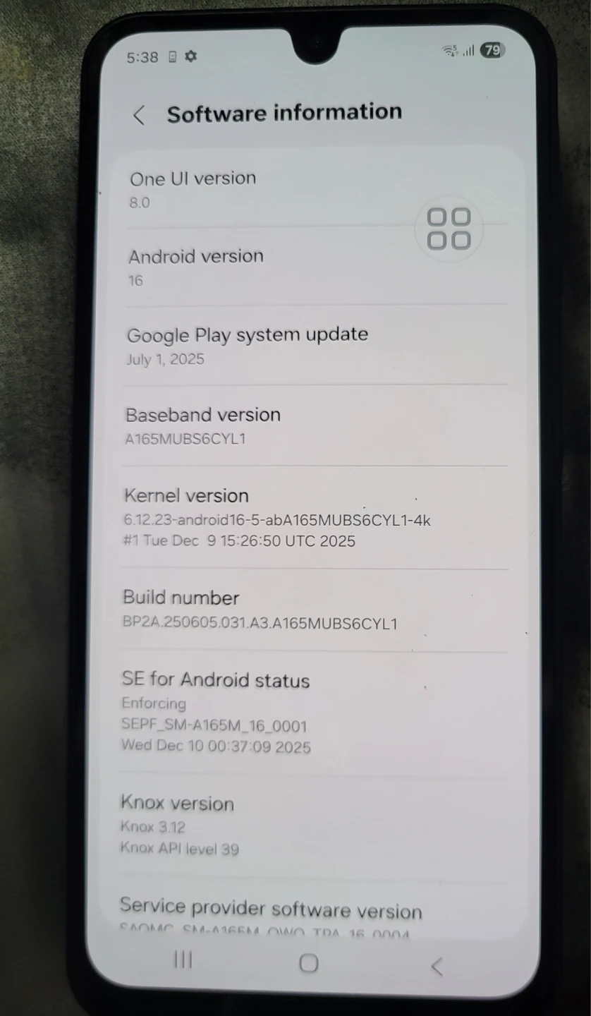Samsung Galaxy A165M Smartphone - photo 5