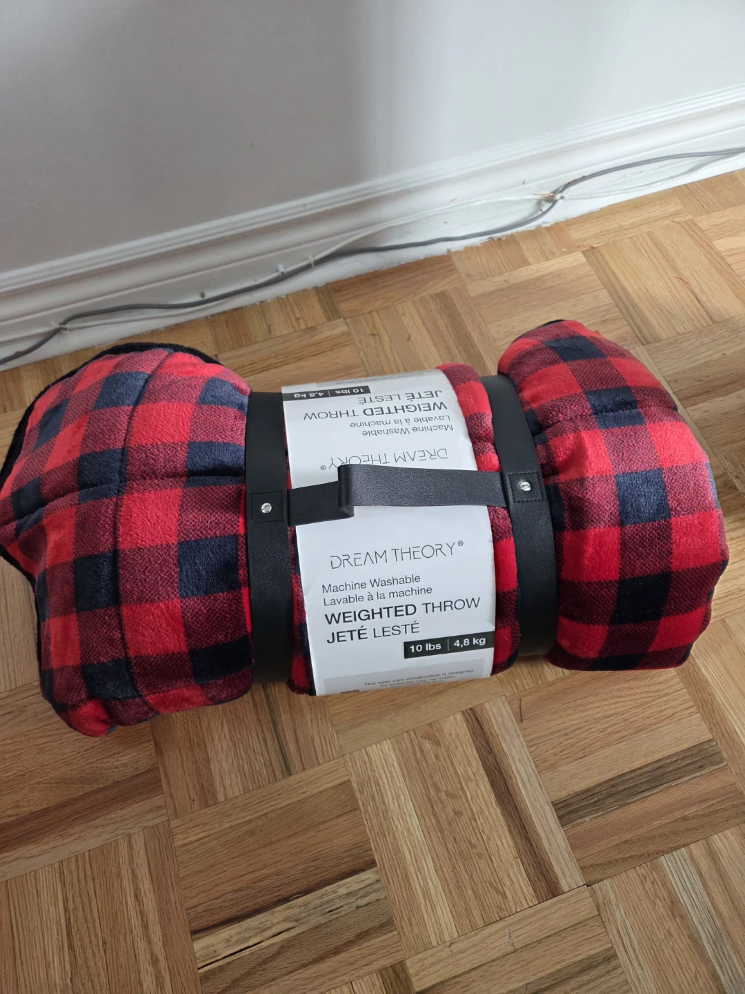 Dream Theory Weighted Throw - Red Buffalo Plaid
