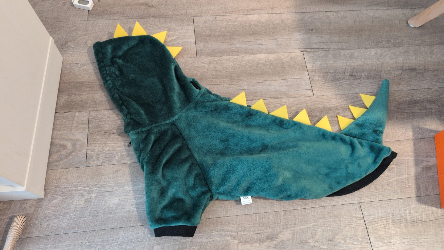 Green Dinosaur Pet Costume 5XL