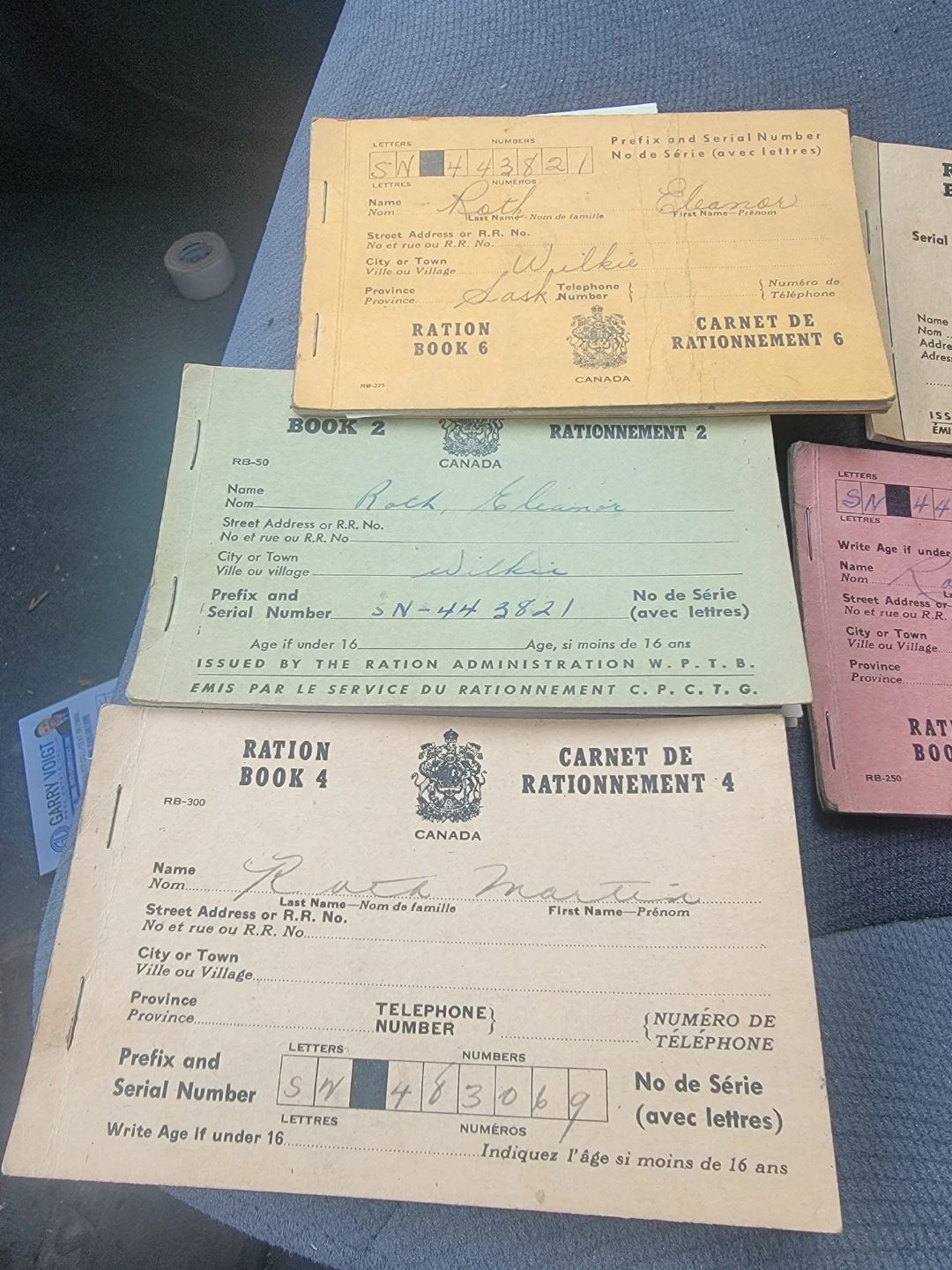 Canada Ration Books Collection