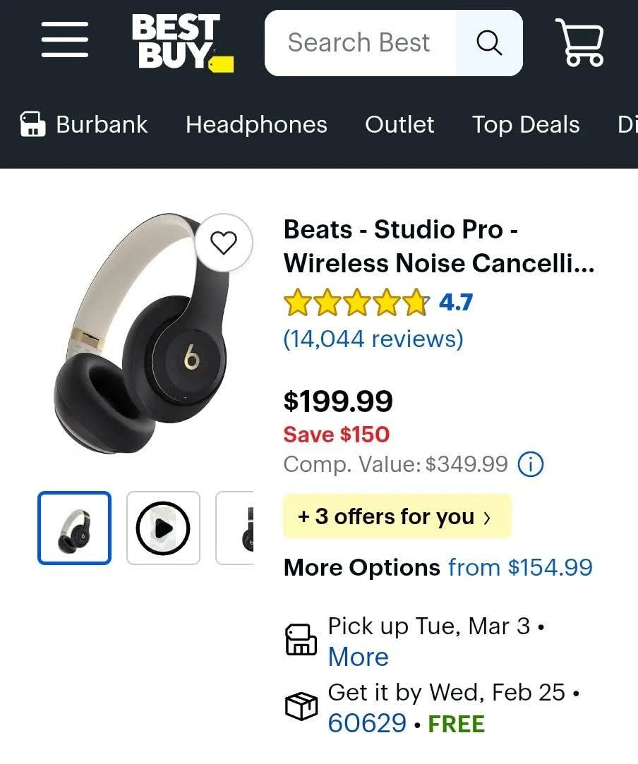 Beats Studio Pro Exclusive Black and Gold Headphones - photo 4