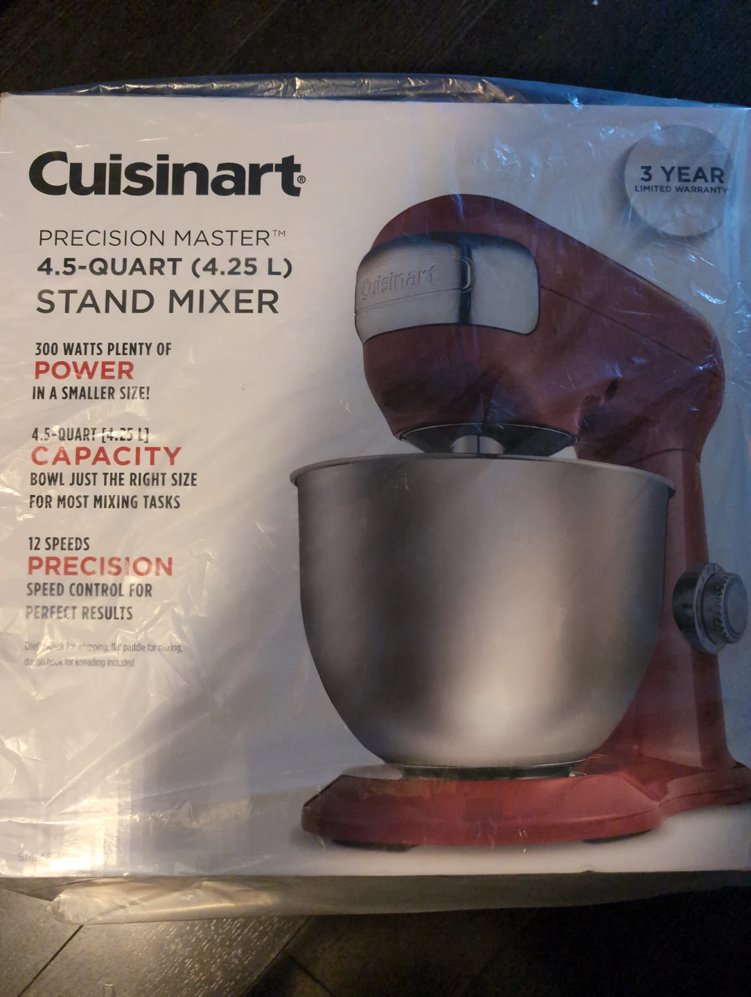 BRANED NEW - Cuisinart Precision Master 4.5-Quart Stand Mixer