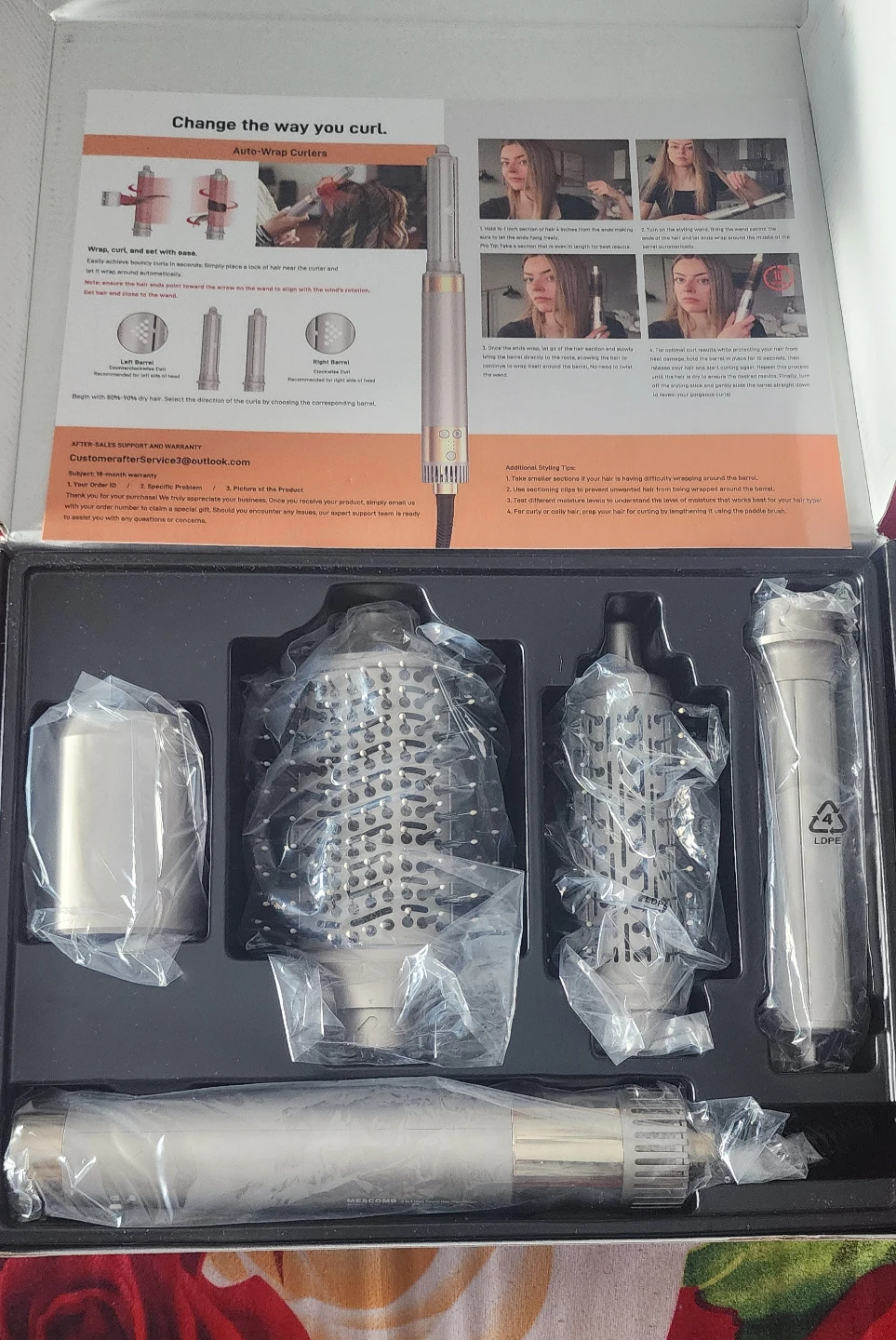 MESCOMB 5 IN 1 Hot Air Styler Hair Dryer Brush