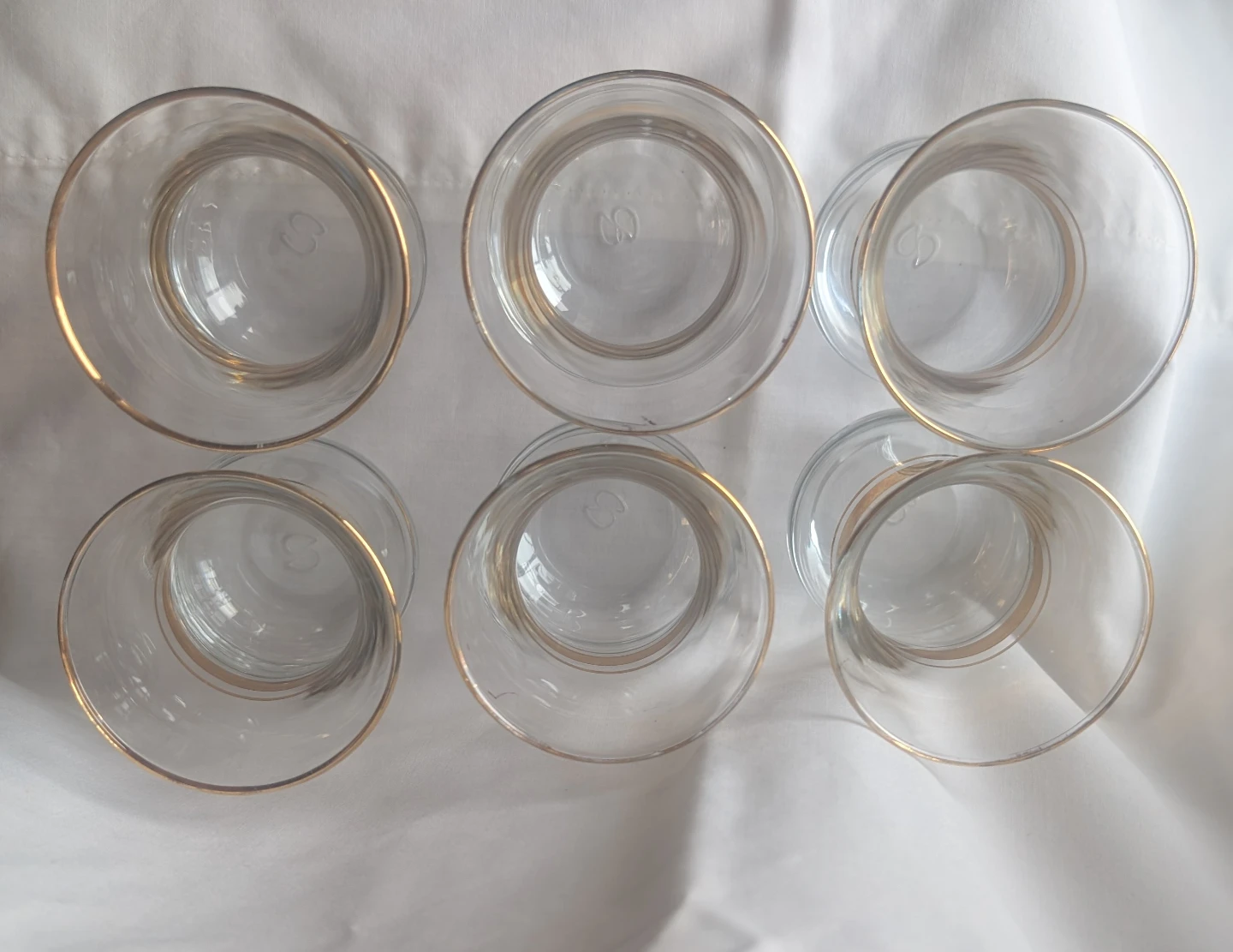 Set of 6 Gold Trimmed Tea Glasses - photo 3