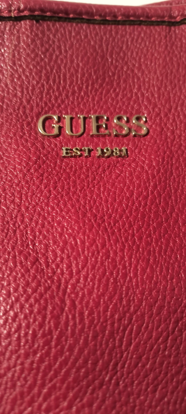 Guess Tote Handbag with Pouch (Red) - photo 2