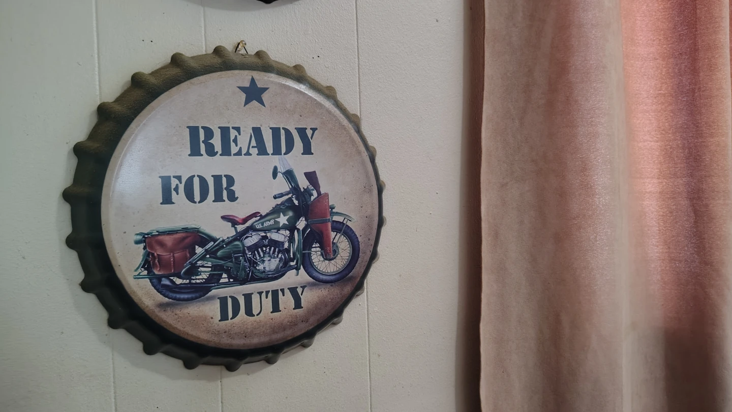 Ready for Duty Motorcycle Sign