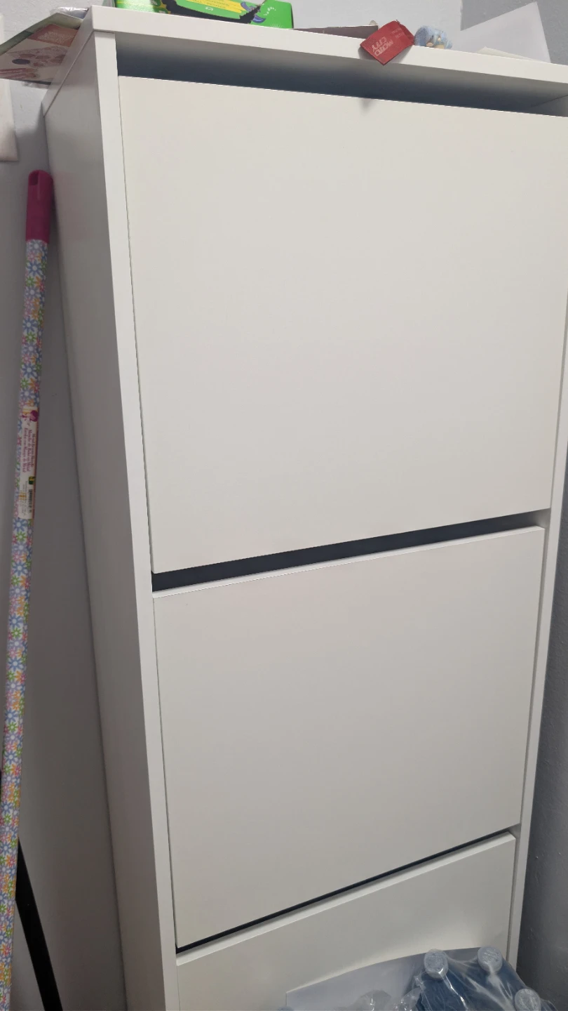 White Shoe Cabinet Storage Organizer