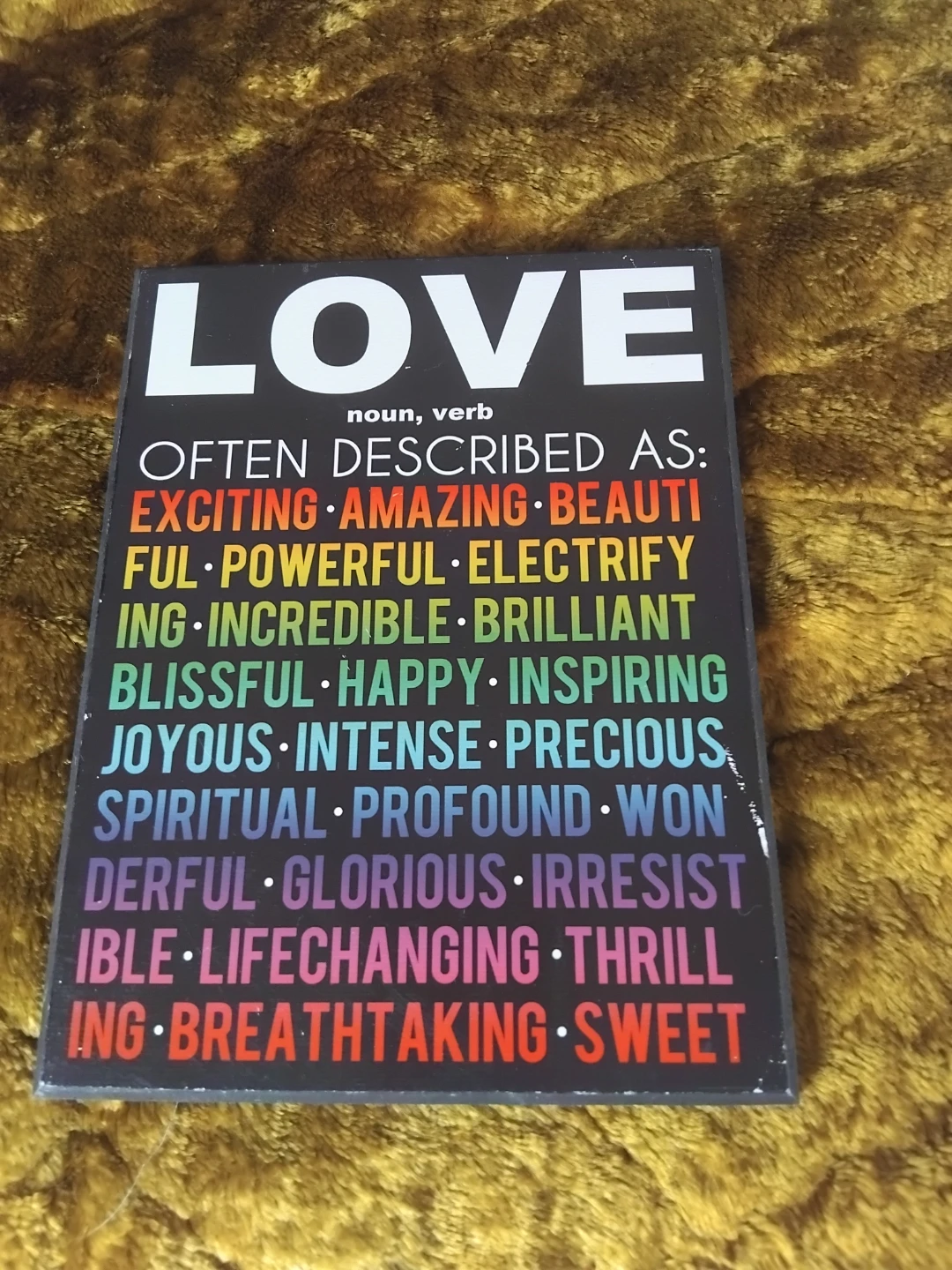 Love Noun Verb Wall Art