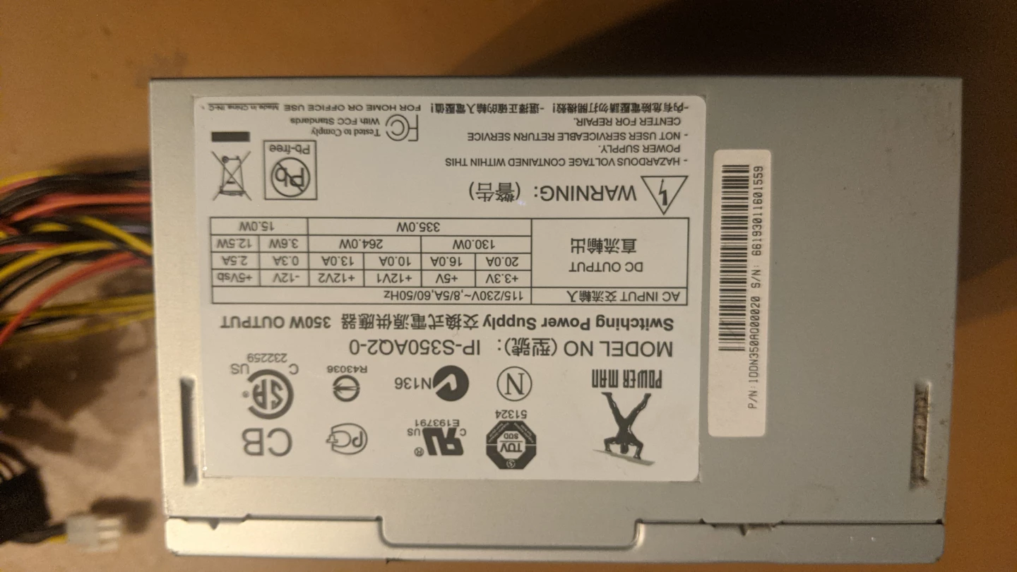 Power Man 350W Switching Power Supply   🏆 - photo 2