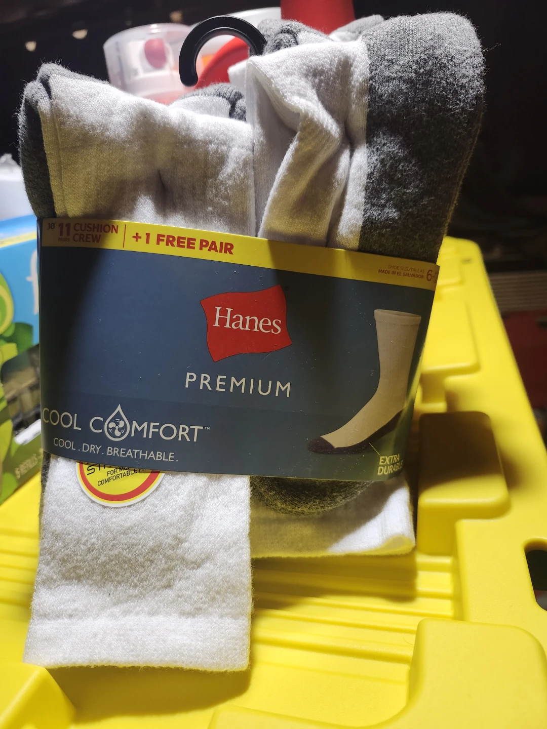 Hanes Premium Cool Comfort Crew Socks - 11 Pairs