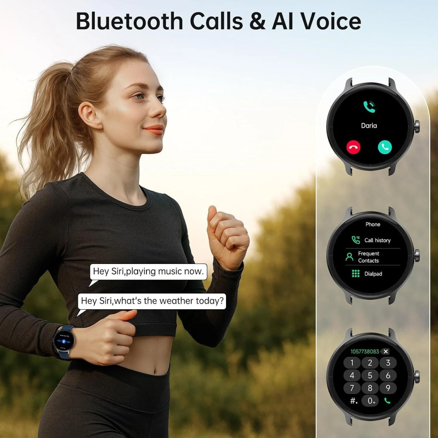 Smart Watch with Bluetooth Calls & AI Voice - photo 2