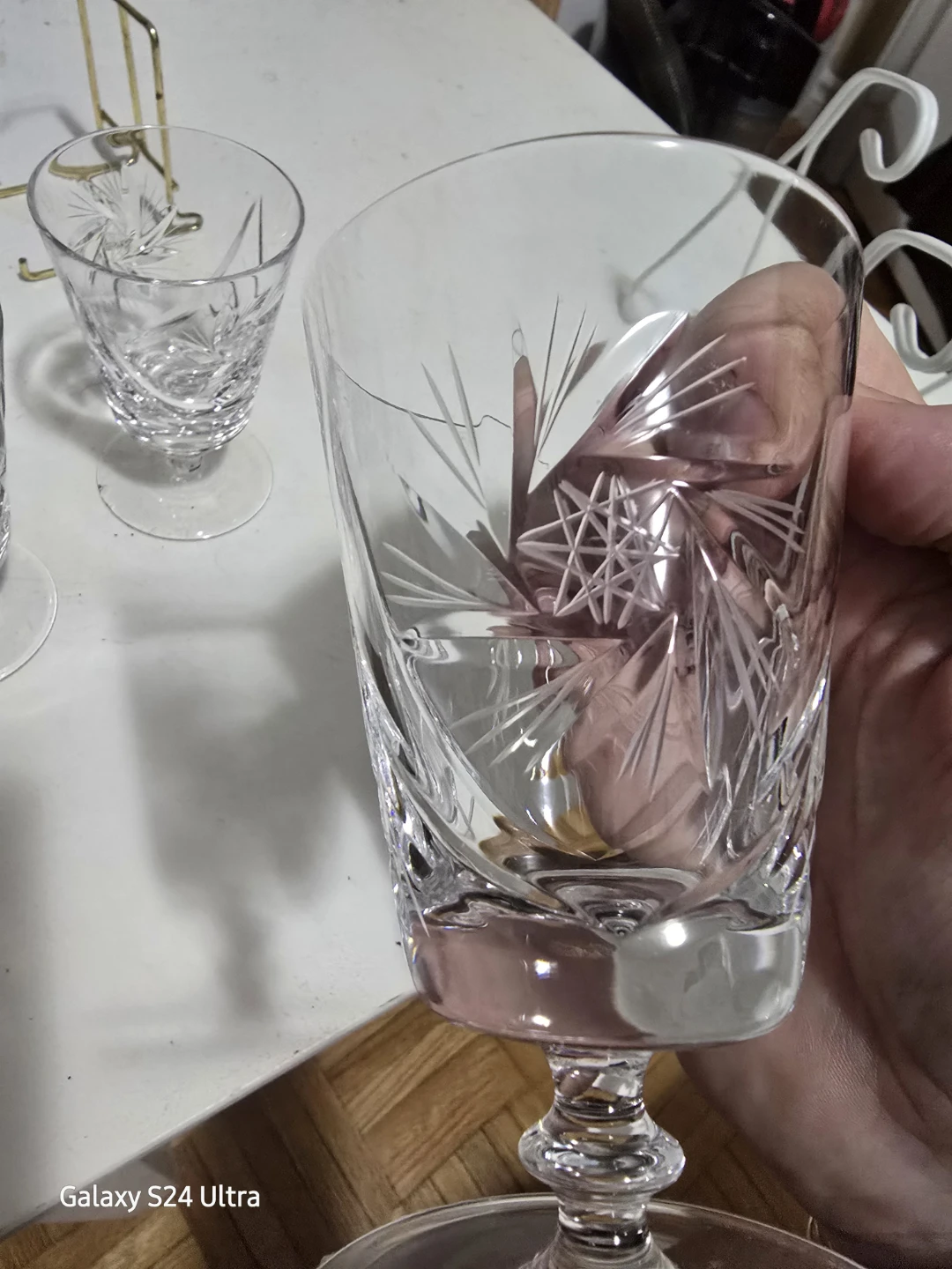 Crystal Glasses Set of 6 - Cut Glass Design - photo 2
