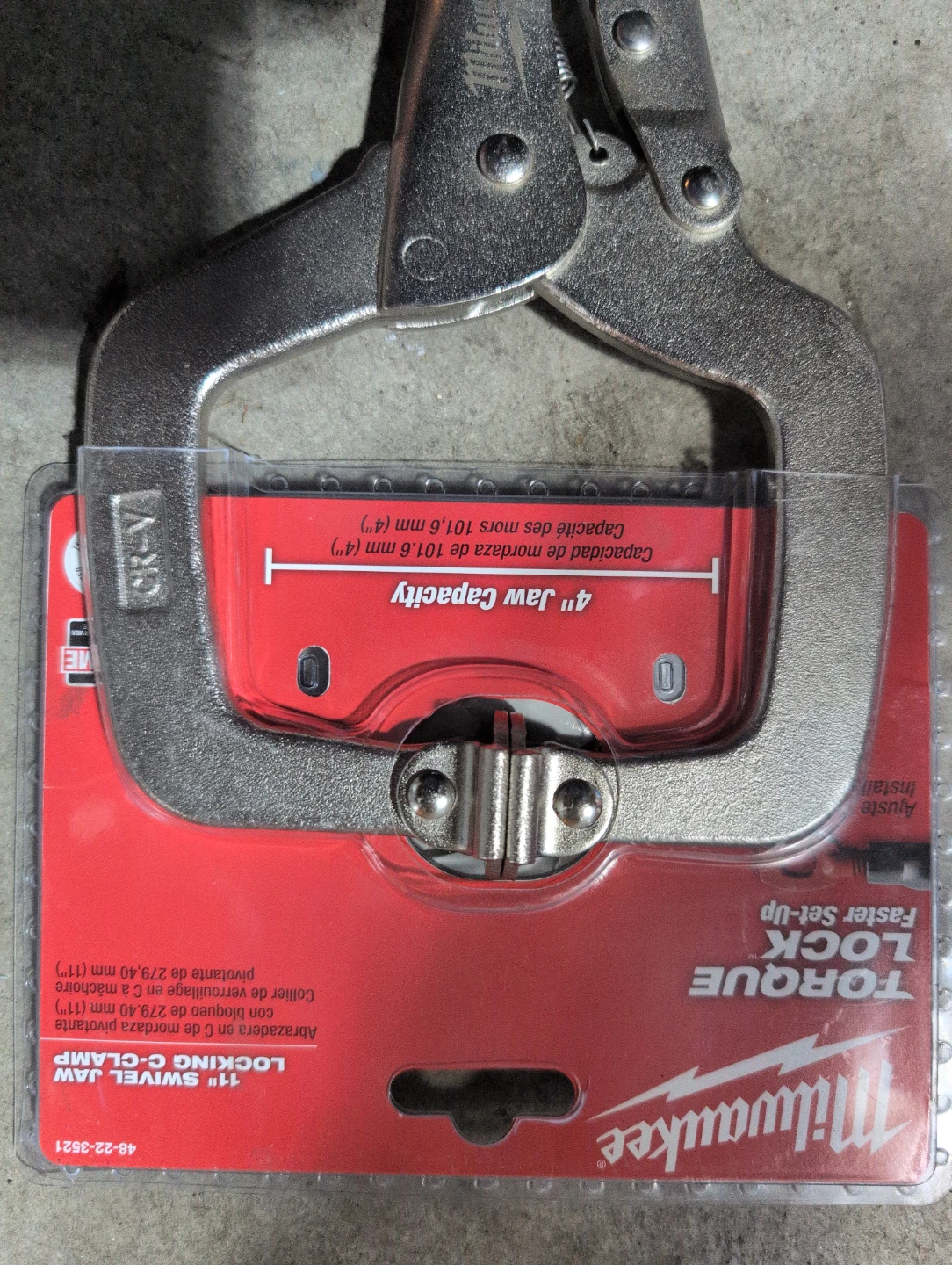 Milwaukee 11" Swivel Jaw Locking C-Clamp - photo 3