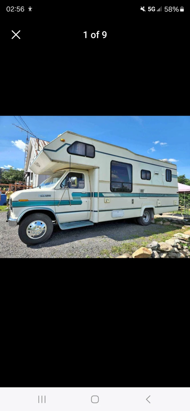 Class C RV Camper - Ford E350 1988