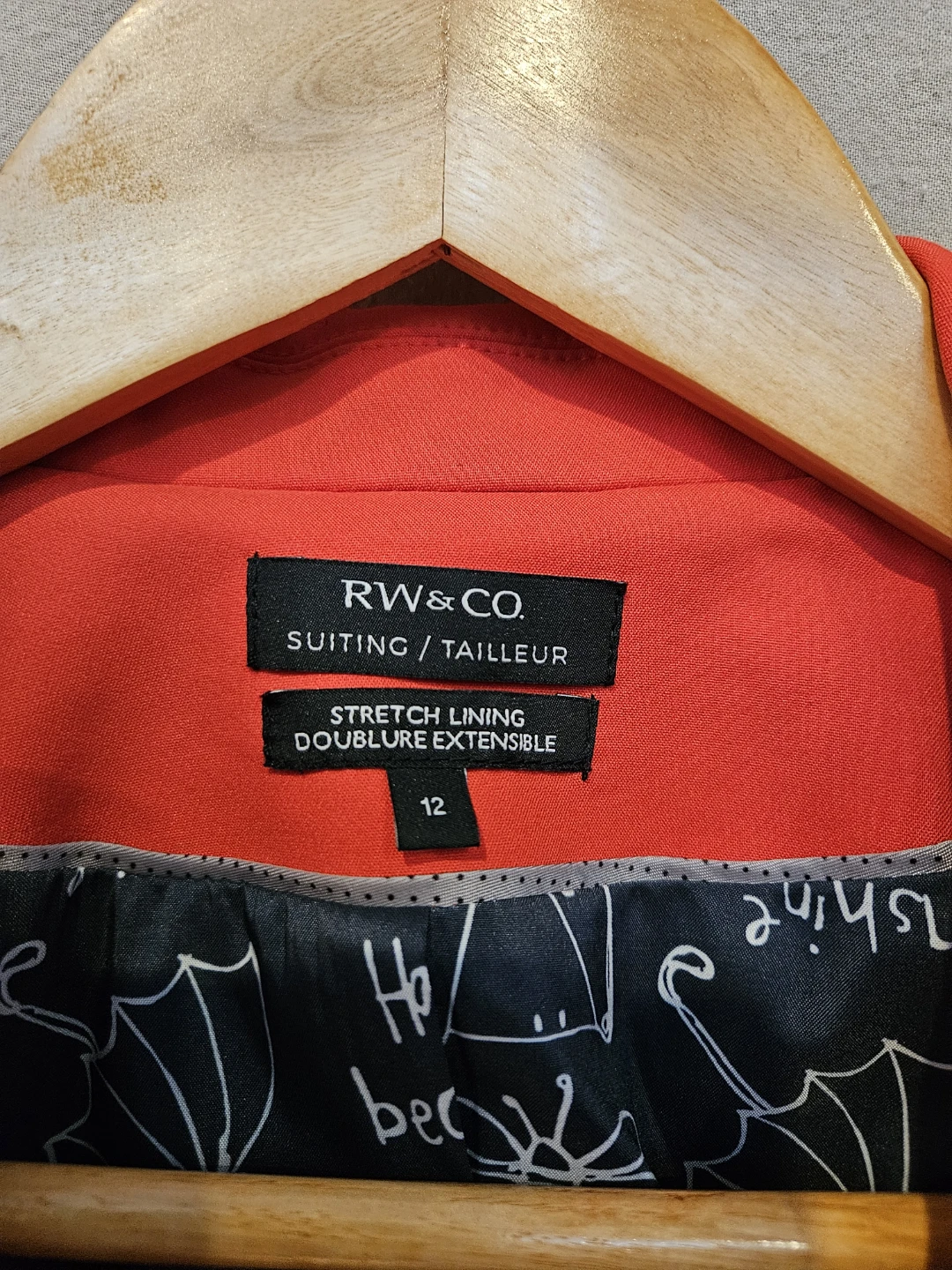 RW & CO. Red Blazer and Pants Suit Set - Size 12 - photo 4