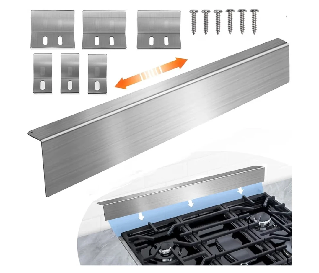 30" Stove Gap Filler,Slide-in Range (Silver)