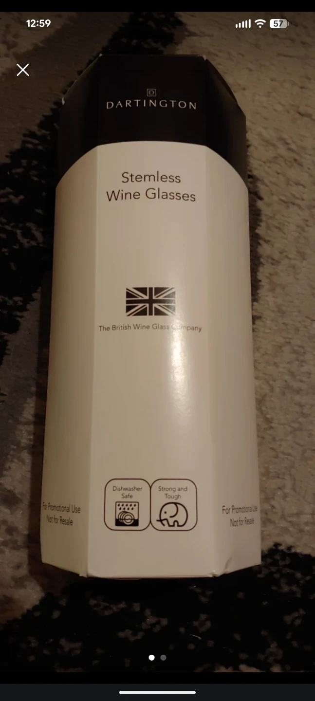 Dartington Stemless Wine Glasses🥕
