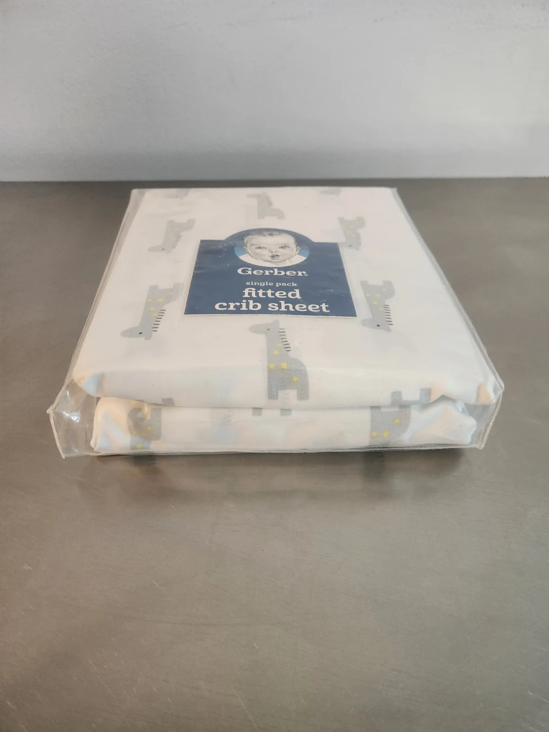 Gerber Single Pack Fitted Crib Sheet - Giraffe Print - photo 2