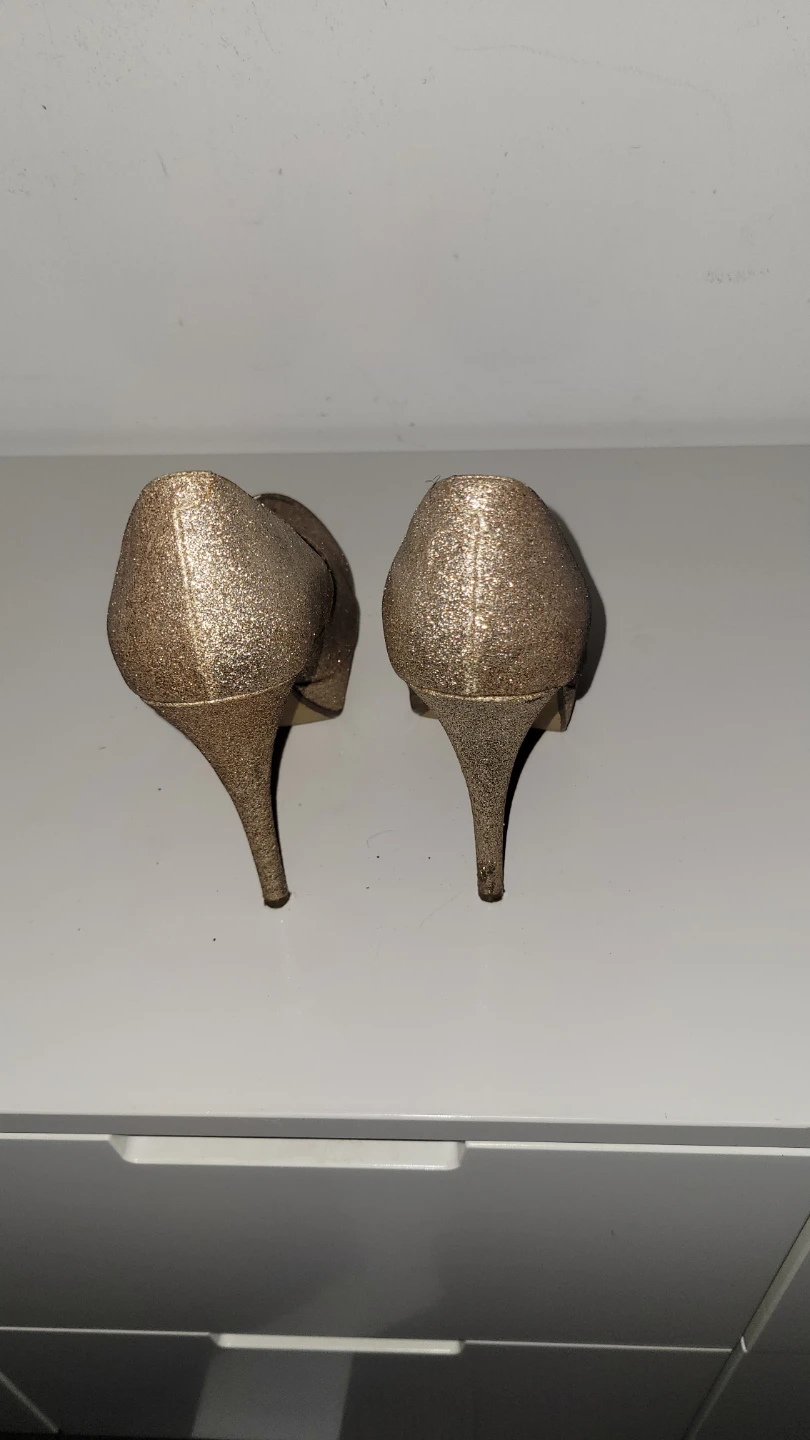 Steve Madden Glitter High Heels - Gold - photo 3