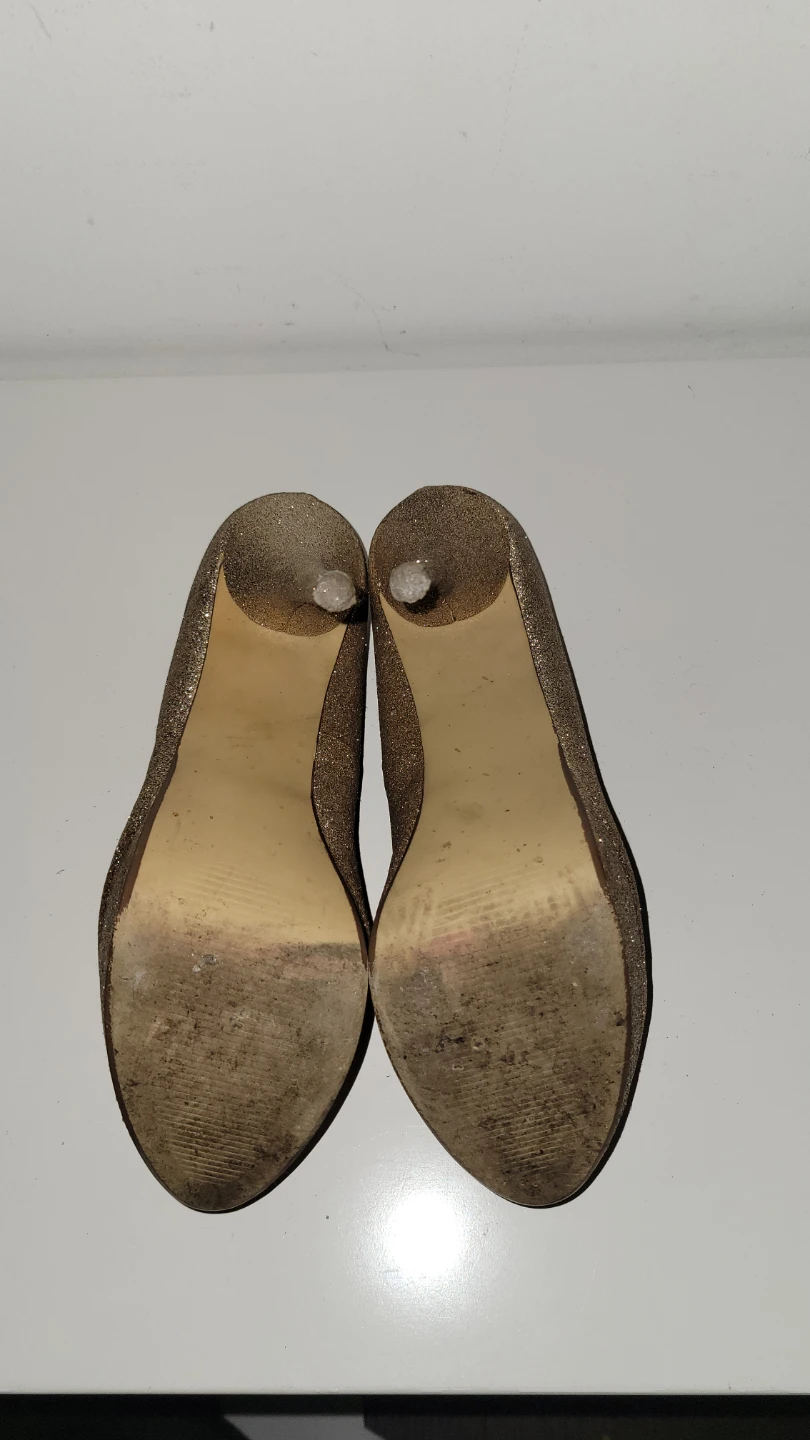 Steve Madden Glitter High Heels - Gold - photo 4