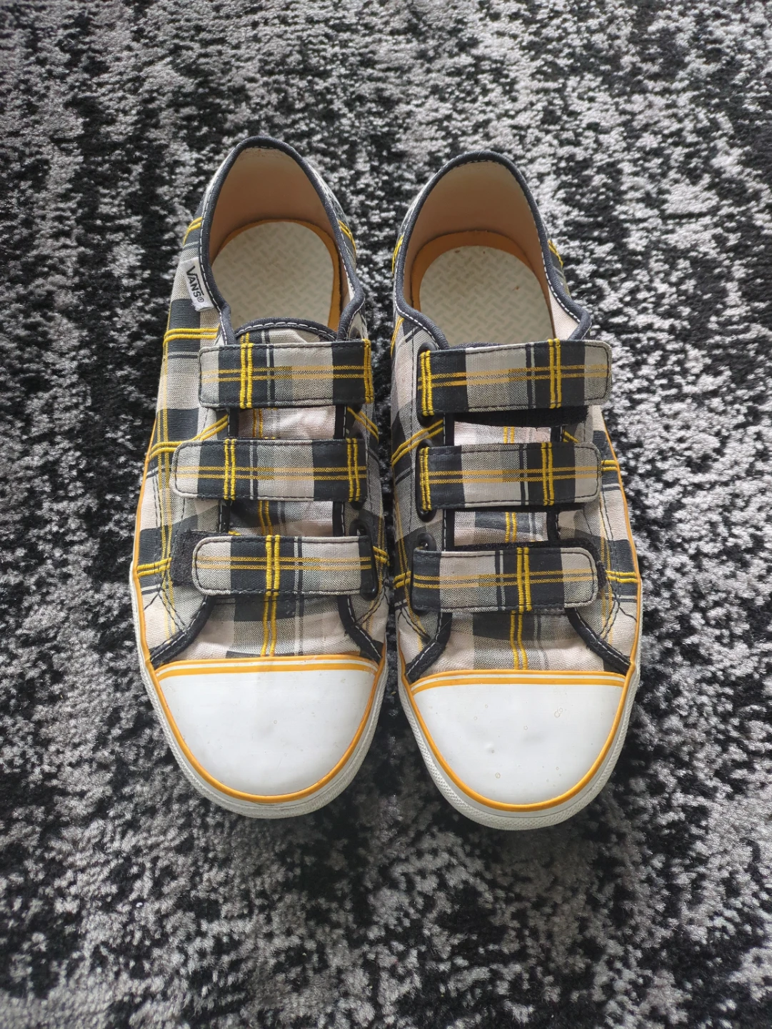 Vans Plaid Hook and Loop Sneakers