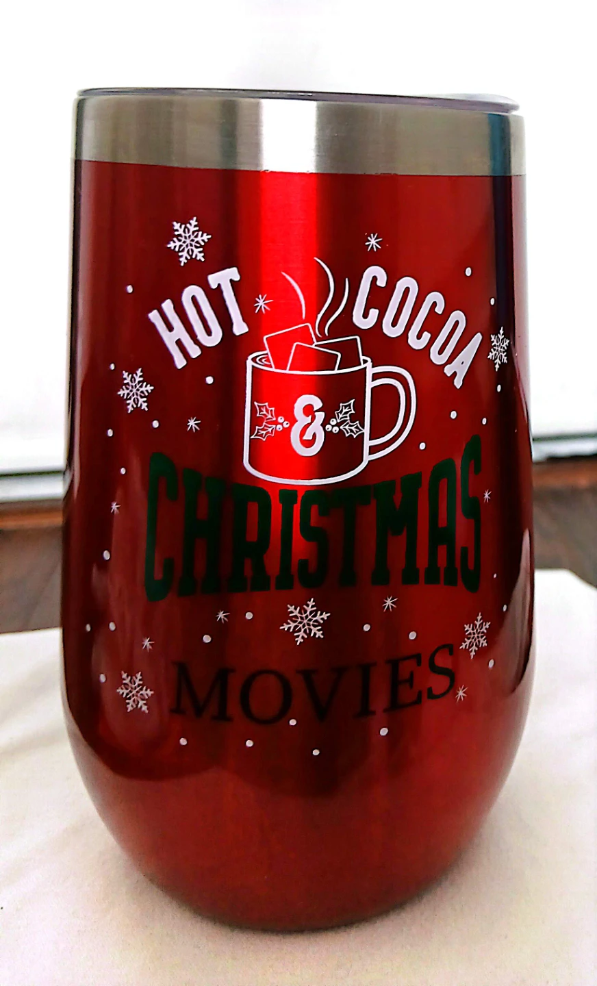 Hot Cocoa & Christmas Movies Tumbler