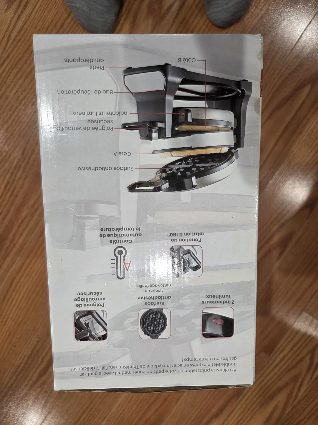 Thinkkitchen Morning Express Stainless Steel Double Waffle Maker - photo 4