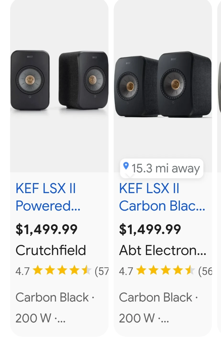 KEF LSX II Wireless Powered Bookshelf Speakers - Carbon Black - photo 5