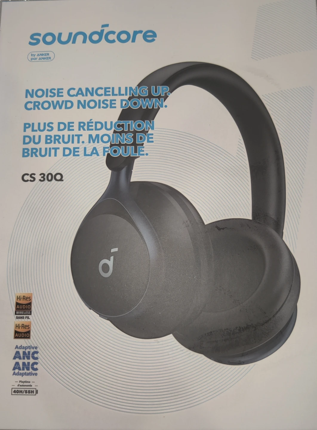 Soundcore CS30Q Wireless Noise Cancelling Headphones