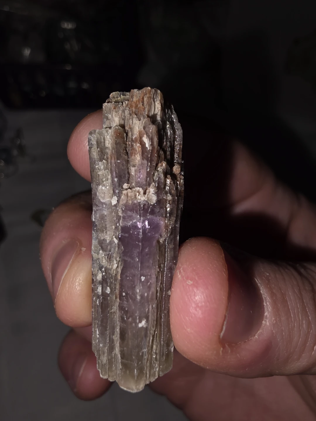 Purple aragonite Specimen