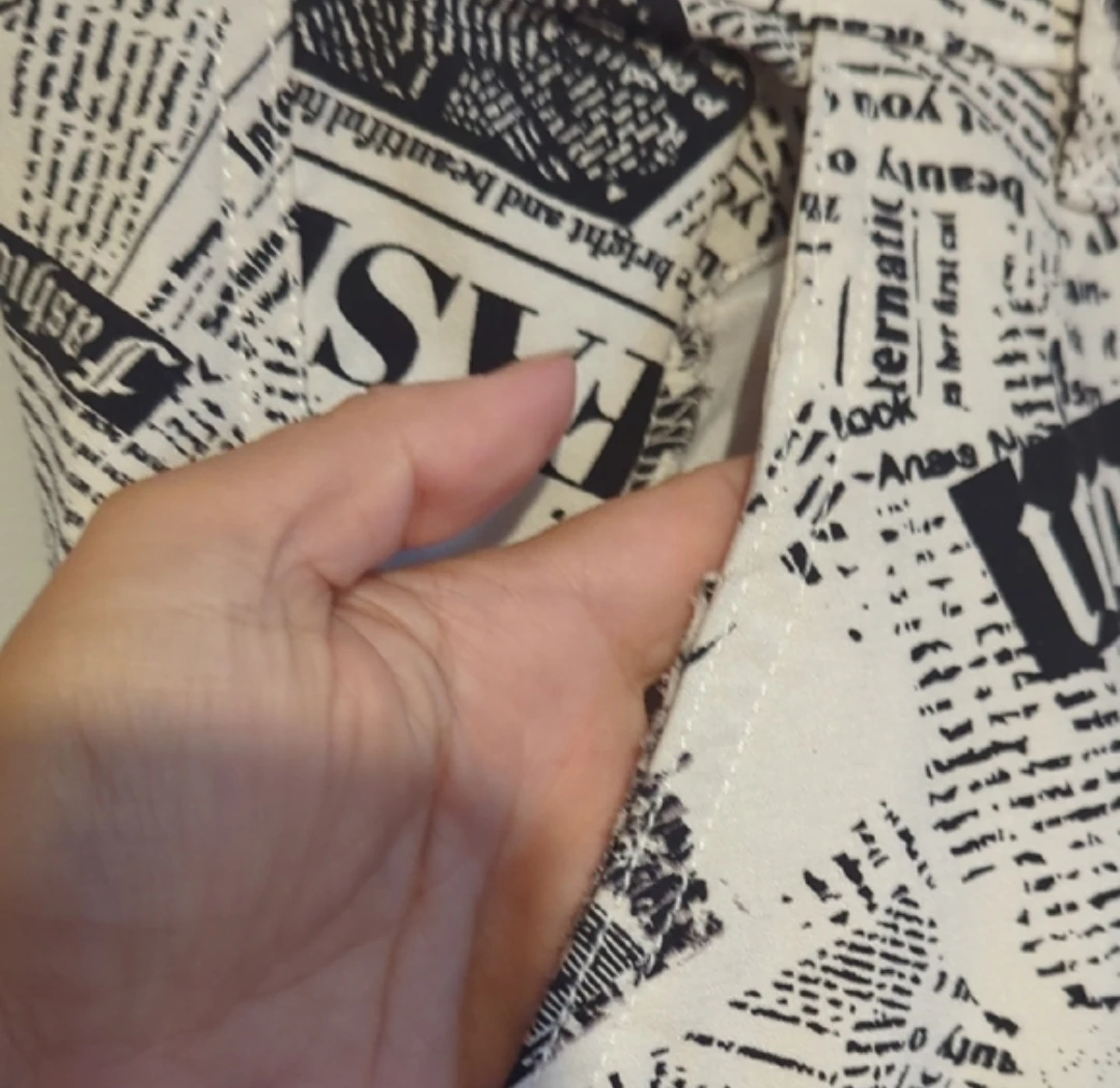 Newsprint Fashion Pants - photo 2