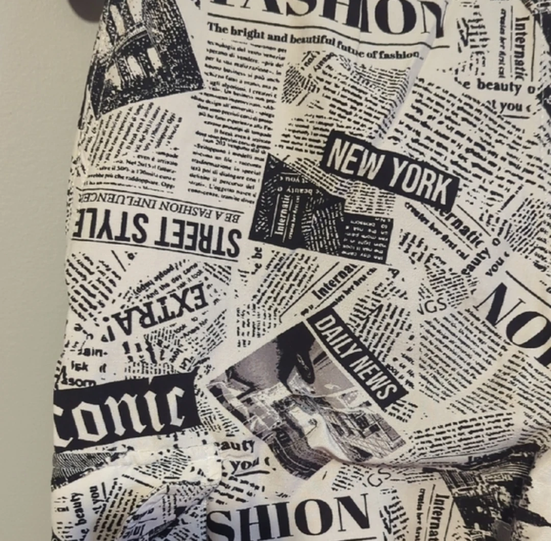 Newsprint Fashion Pants - photo 5