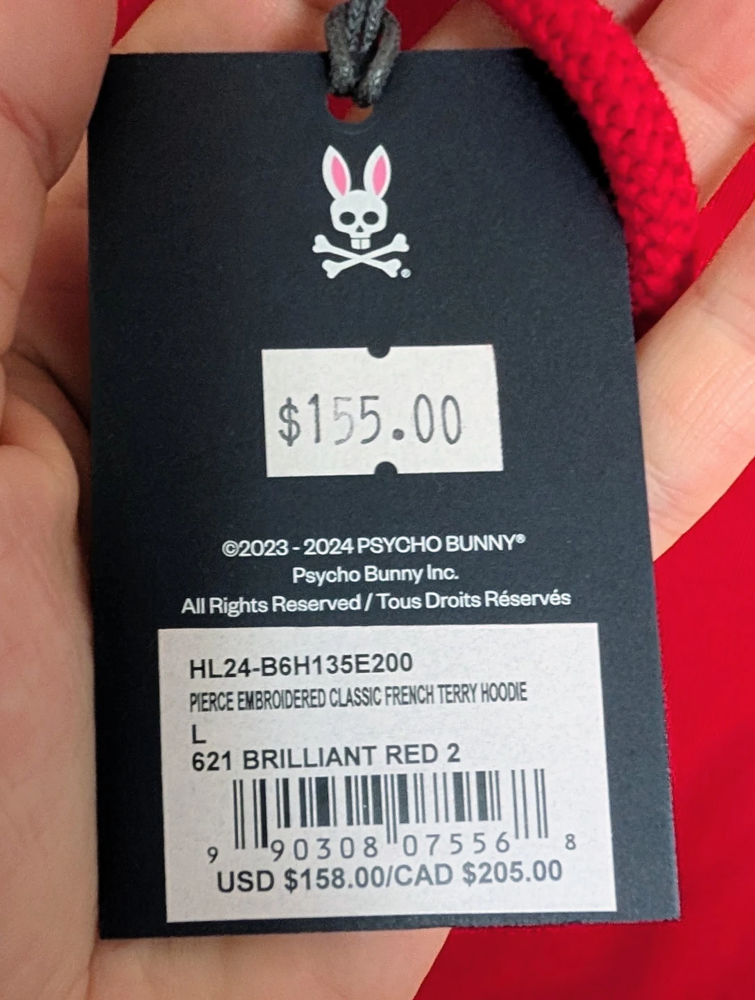 Brand New with Tags Psycho Bunny Red Sweater  - Men's Large - photo 4