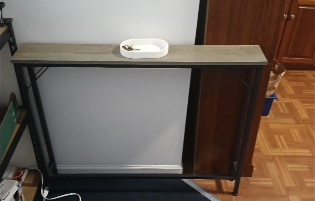 Console Table with Wood Top - photo 2