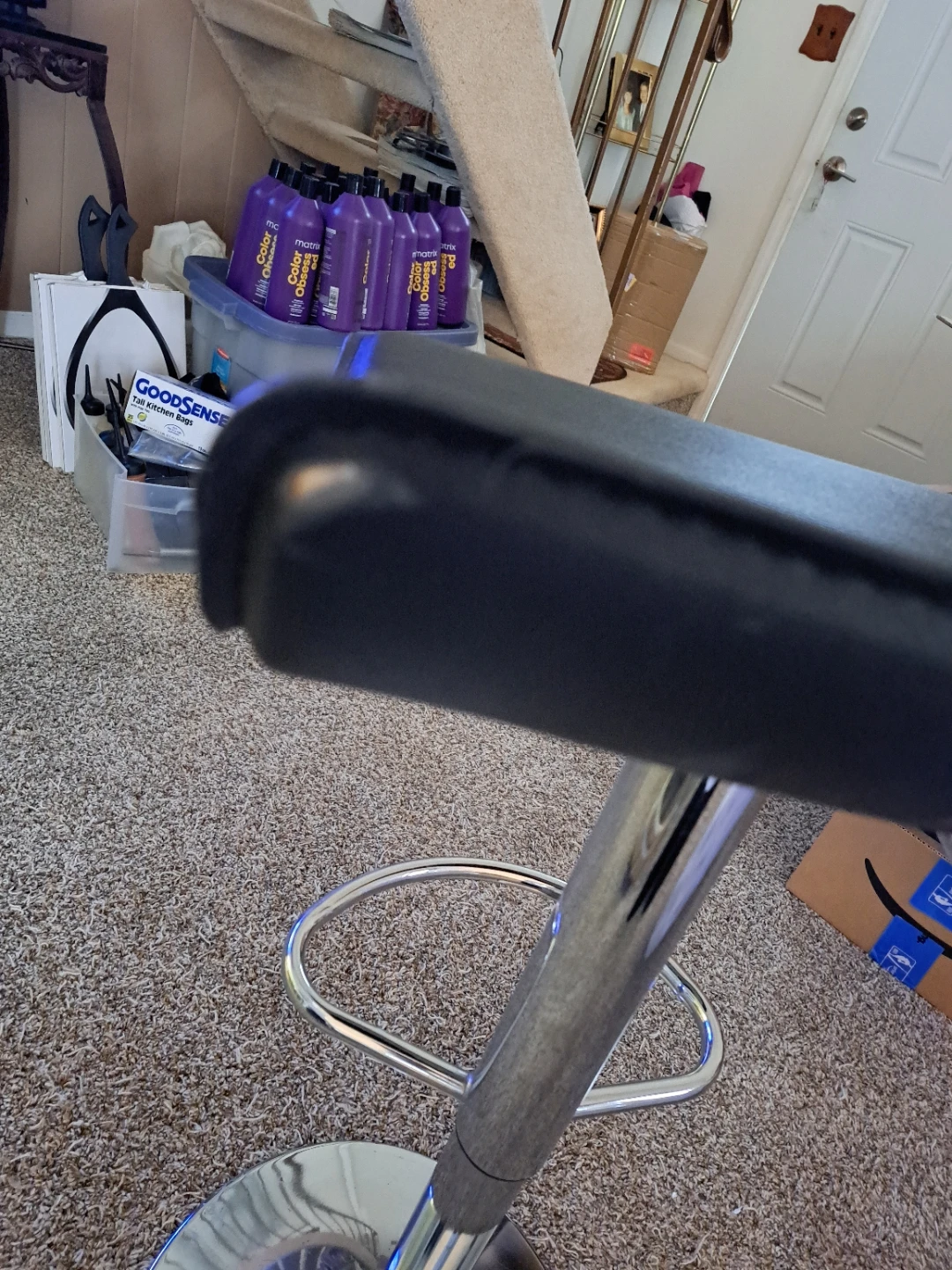 Adjustable Bar Stool - Black - photo 3