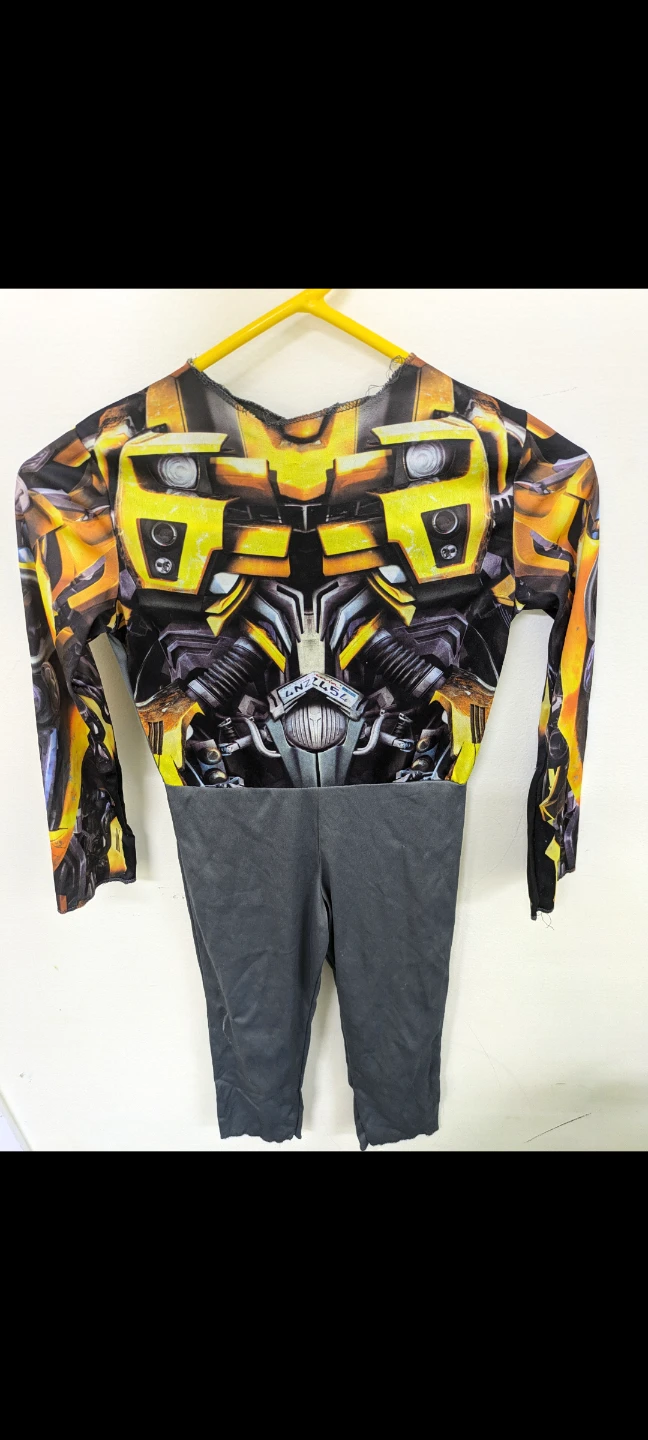 Kids Bumblebee Transformers Costume Jumpsuit