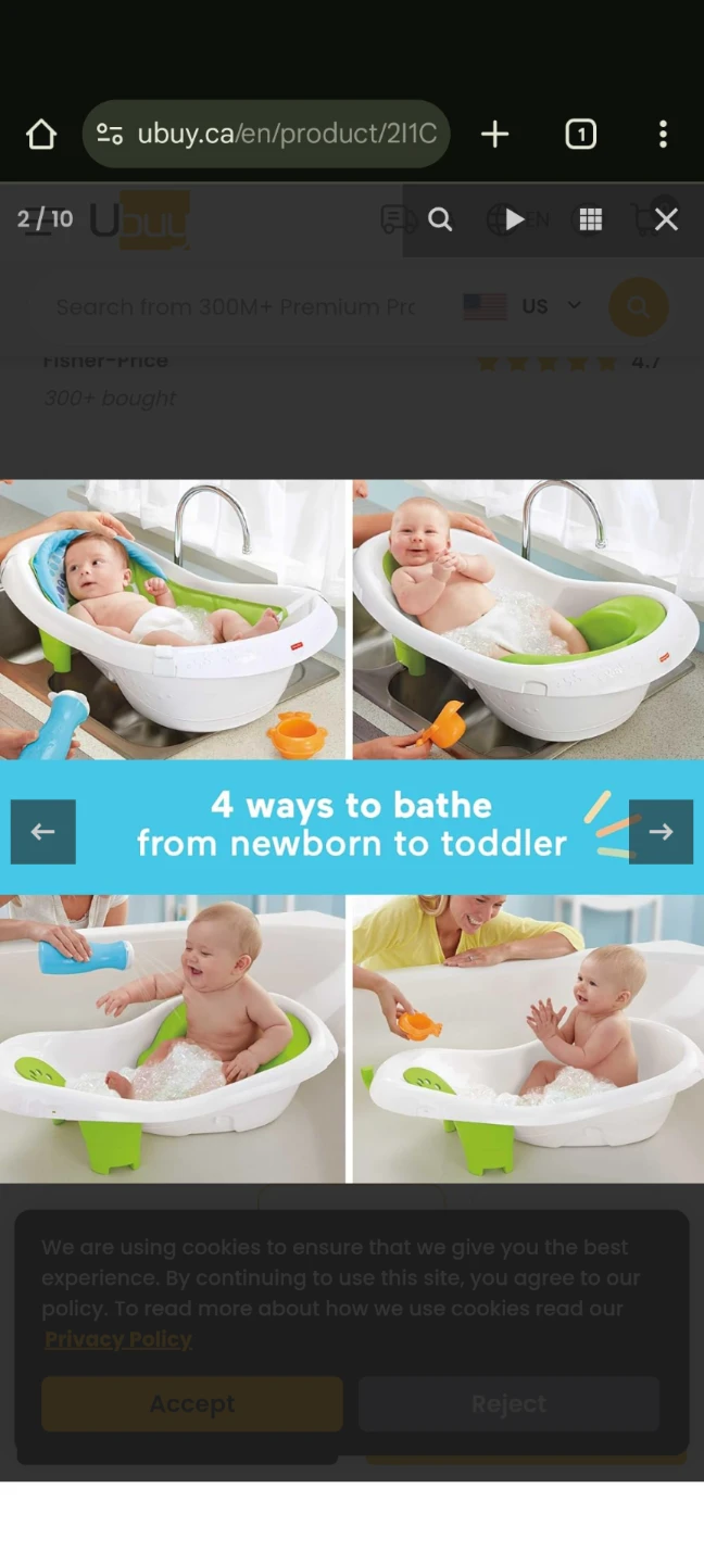 Fisher-Price 4-in-1 Baby Bath Tub 🏆 - photo 2