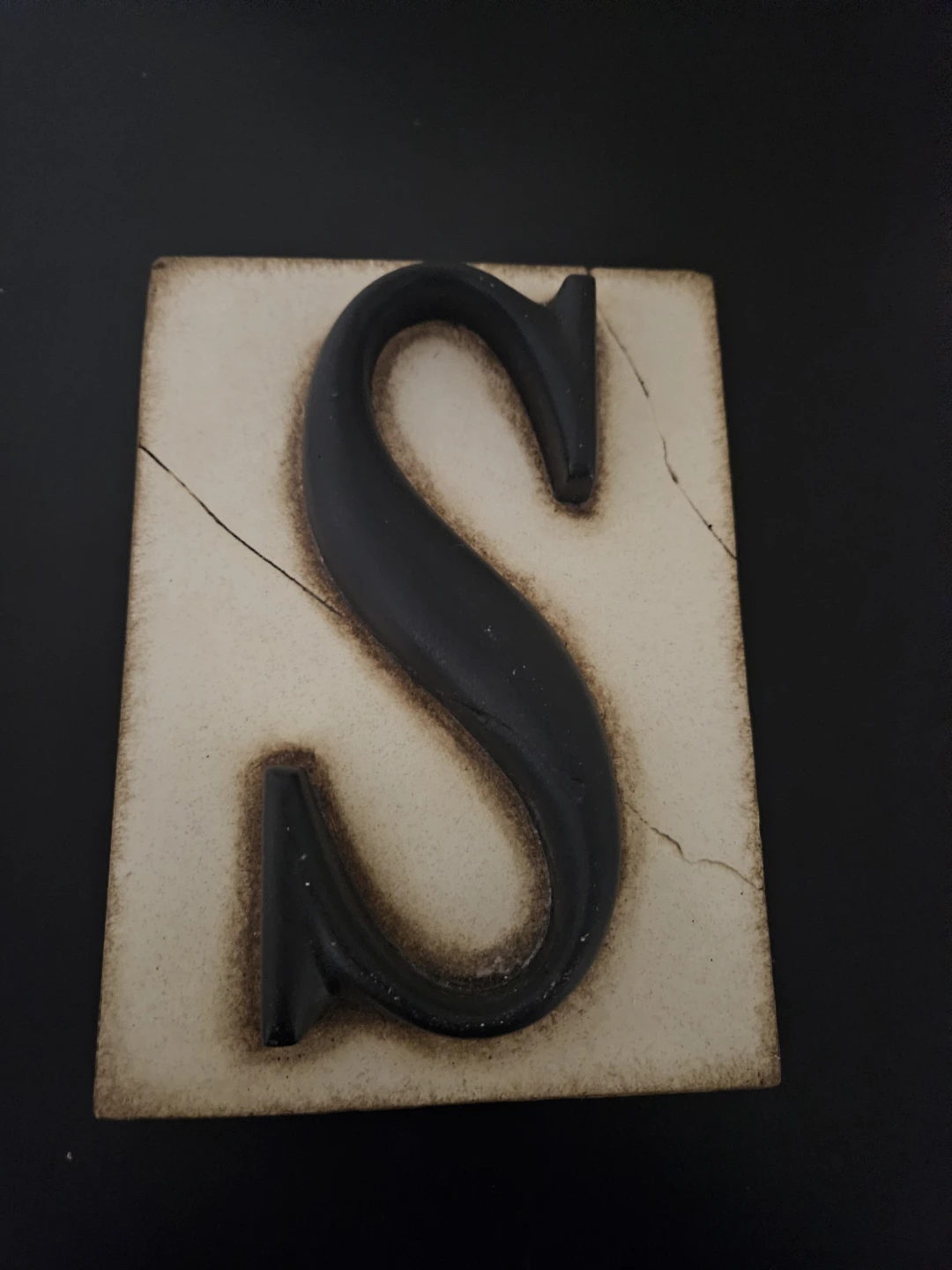 Sid DickenDecorative letter S sign