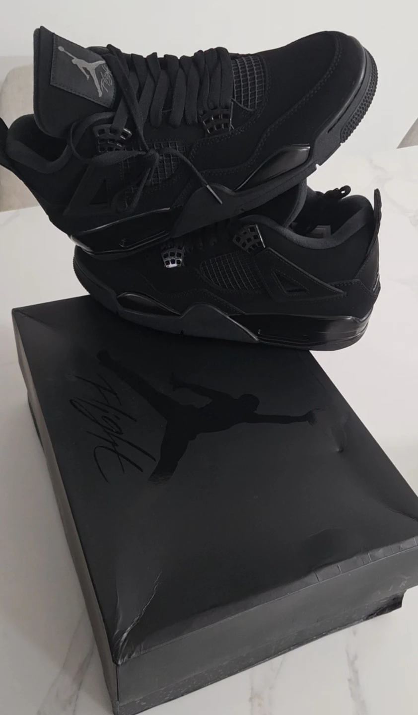 Air Jordan 4 "Black Cat" Sneakers - photo 2