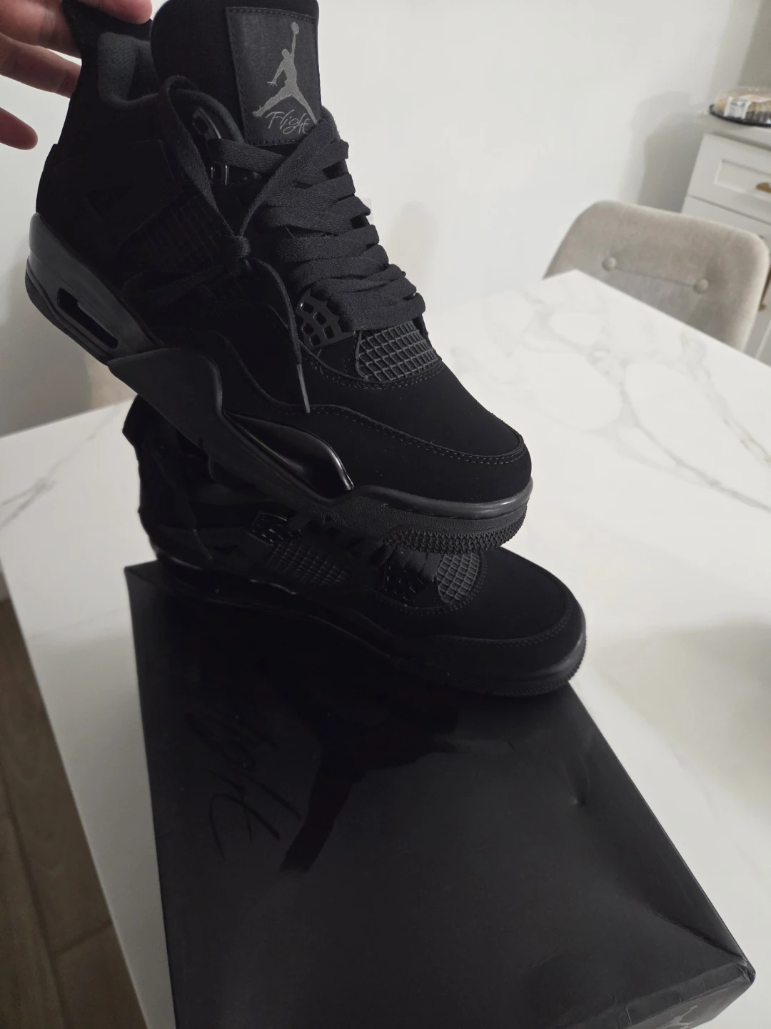 Air Jordan 4 "Black Cat" Sneakers - photo 4