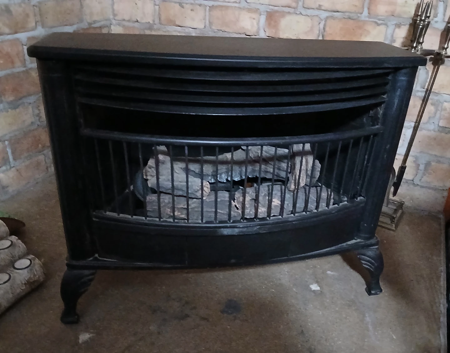 Ventless gas fire