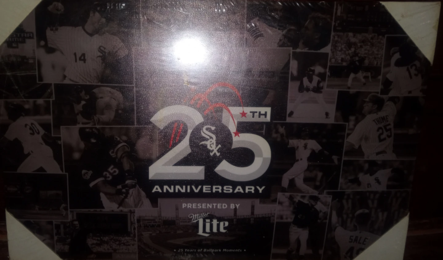 Chicago White Sox 25th Anniversary Miller Lite Canvas Art - photo 2