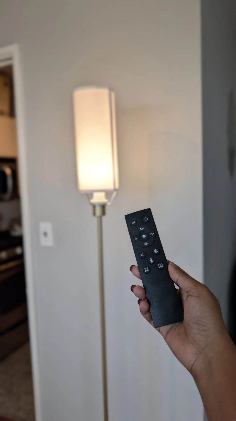 Tall Standing Lamp with Remote Control - photo 2