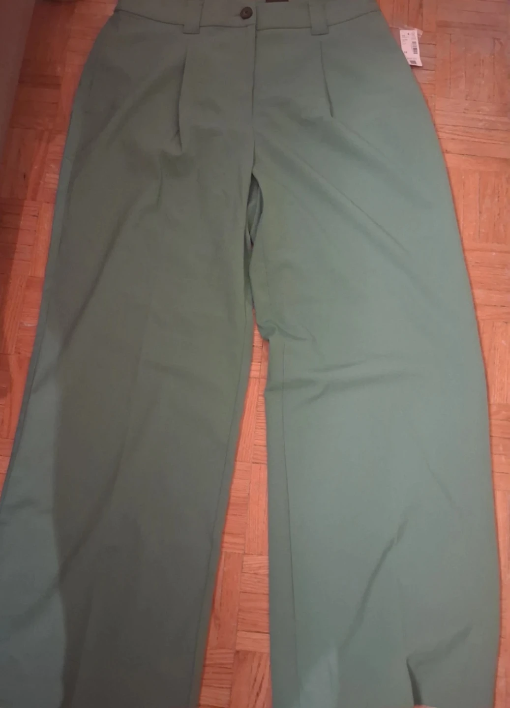 Reitmans Women's Green Wide-Leg Pants Size 14